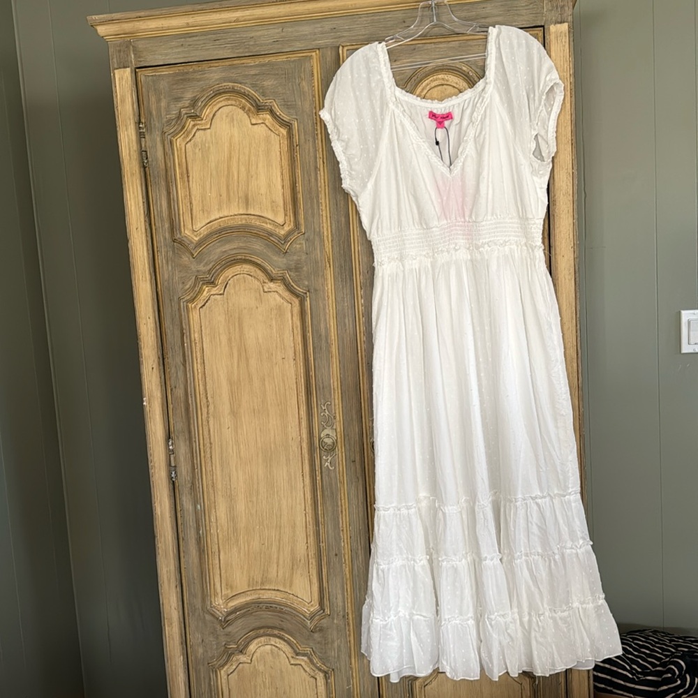 Betsey Johnson white ankle lenght dress